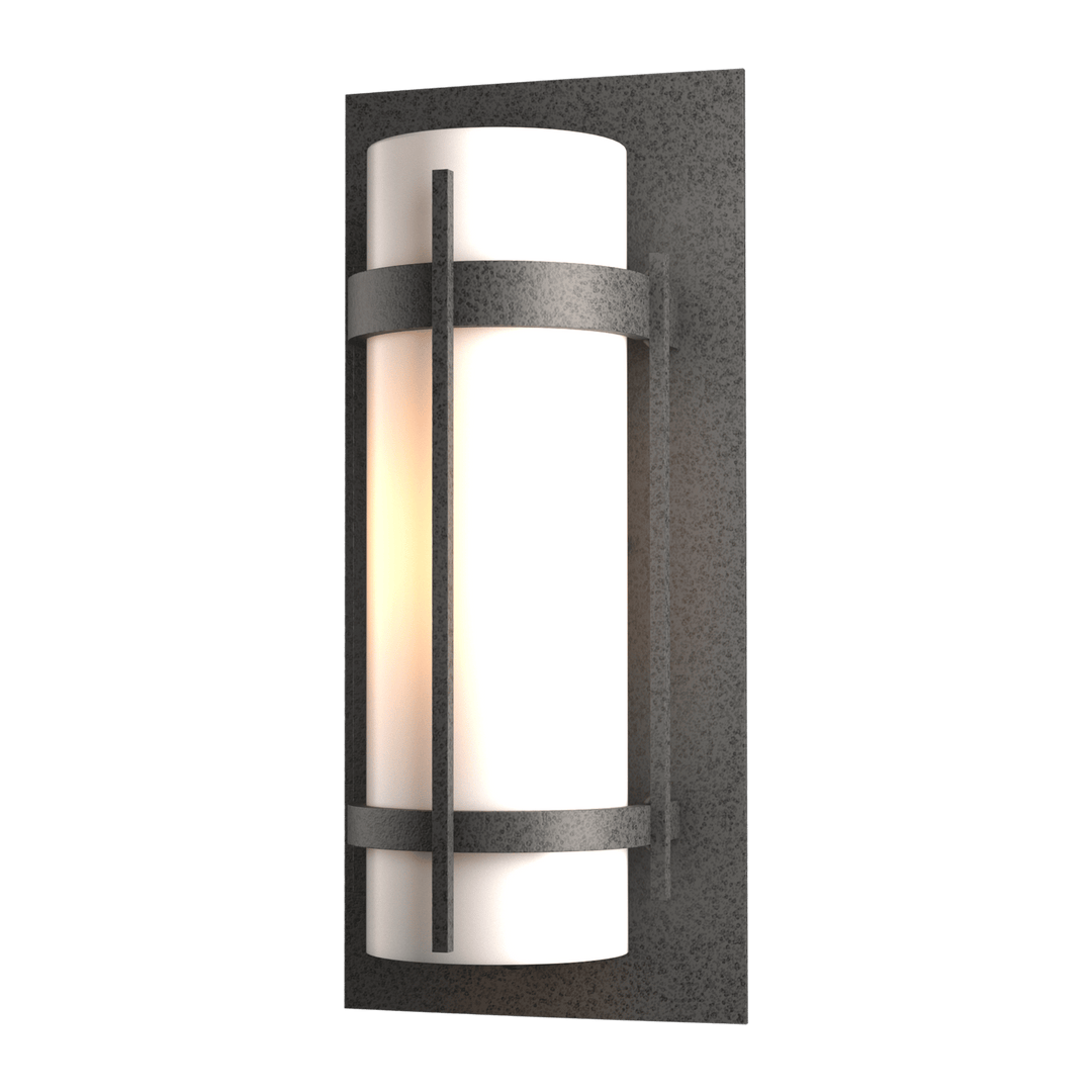 Hubbardton Forge Banded Outdoor Sconce Outdoor Wall Lights Hubbardton Forge Coastal Natural Iron