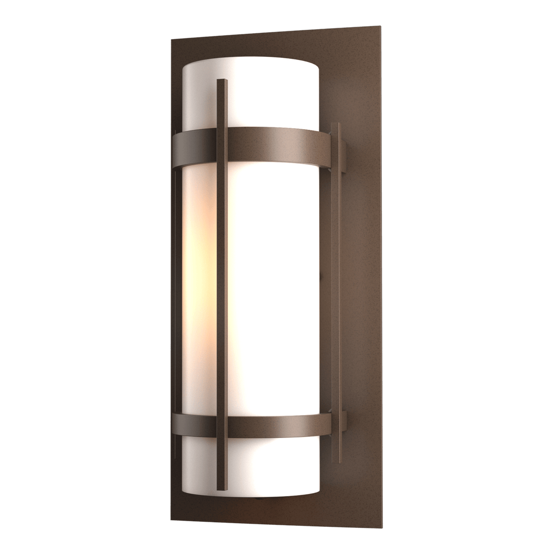 Hubbardton Forge Banded Outdoor Sconce Outdoor Wall Lights Hubbardton Forge Coastal Bronze