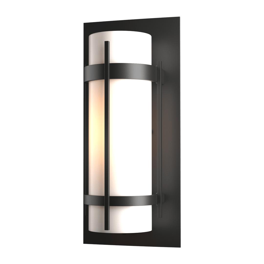 Hubbardton Forge Banded Outdoor Sconce Outdoor Wall Lights Hubbardton Forge Coastal Black  