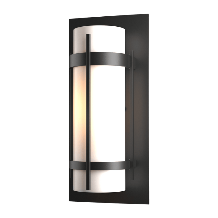 Hubbardton Forge Banded Outdoor Sconce Outdoor Wall Lights Hubbardton Forge Coastal Black