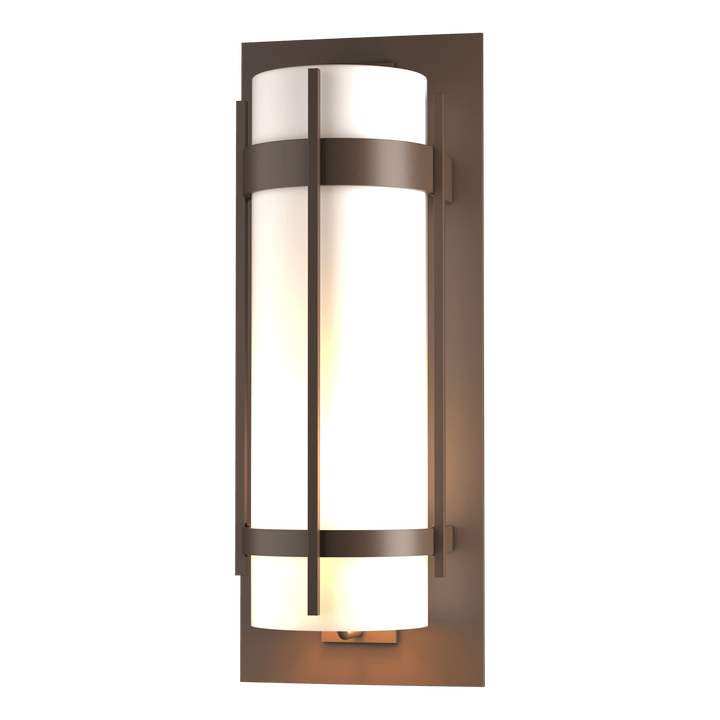 Hubbardton Forge Banded Extra Large Outdoor Sconce Outdoor Wall Lights Hubbardton Forge Coastal Bronze