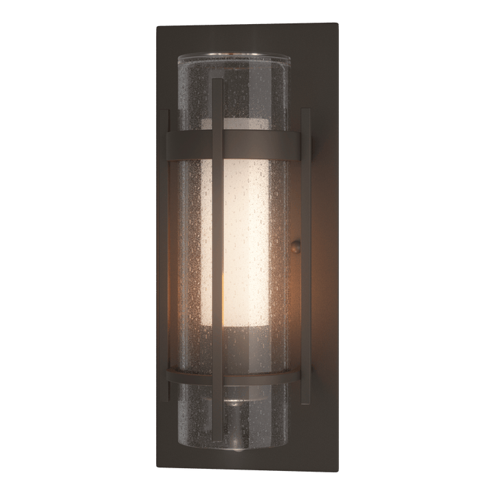 Hubbardton Forge Torch Small Outdoor Sconce Outdoor Wall Lights Hubbardton Forge Coastal Dark Smoke