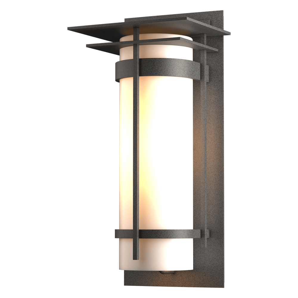 Hubbardton Forge Banded with Top Plate Large Outdoor Sconce