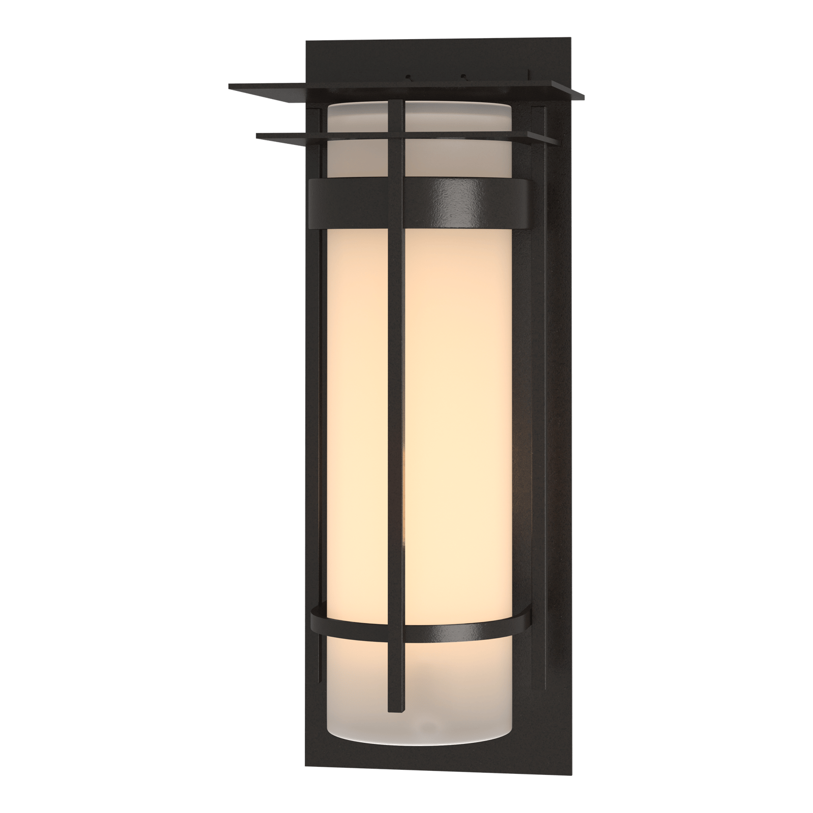 Hubbardton Forge Banded with Top Plate Extra Large Outdoor Sconce
