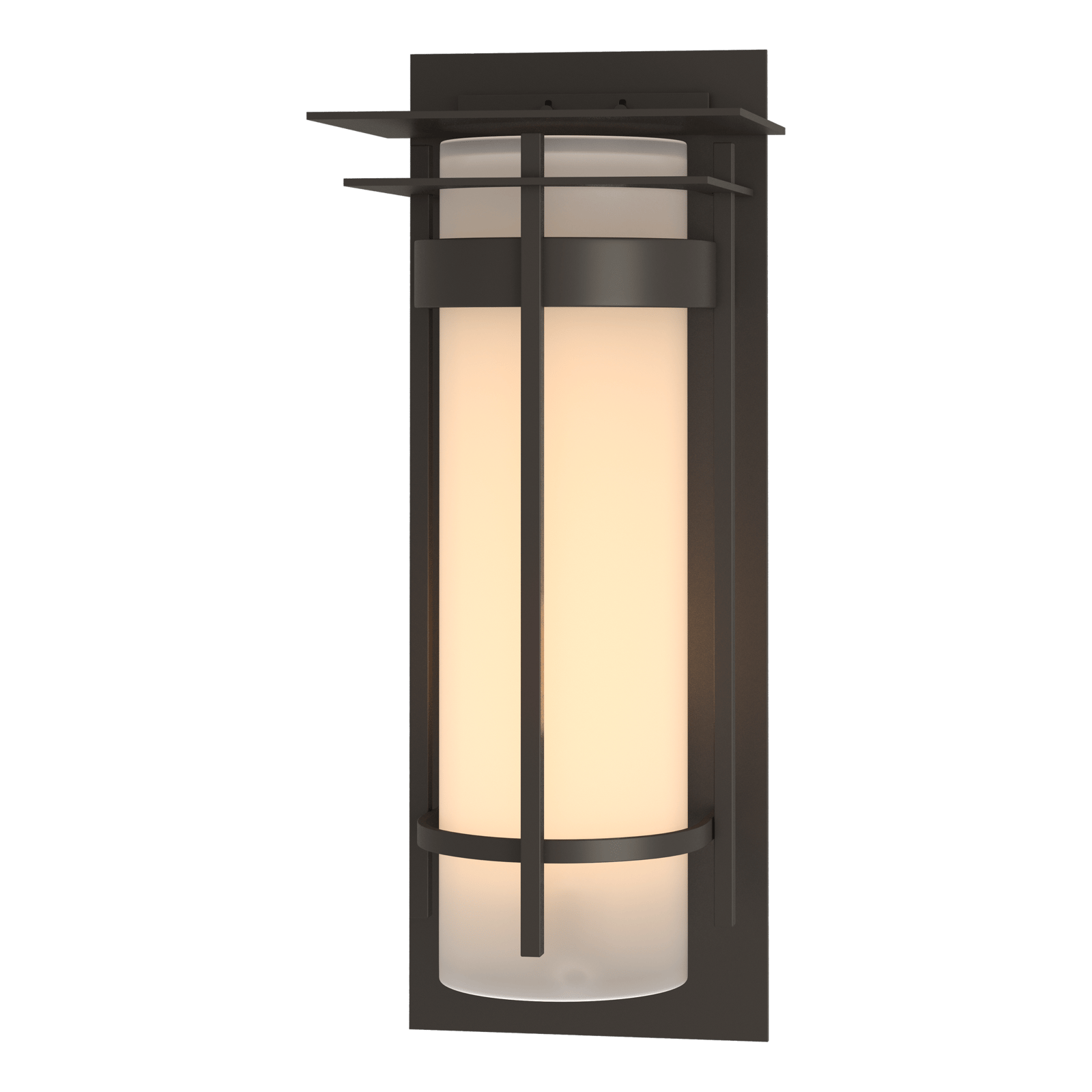 Hubbardton Forge Banded with Top Plate Extra Large Outdoor Sconce