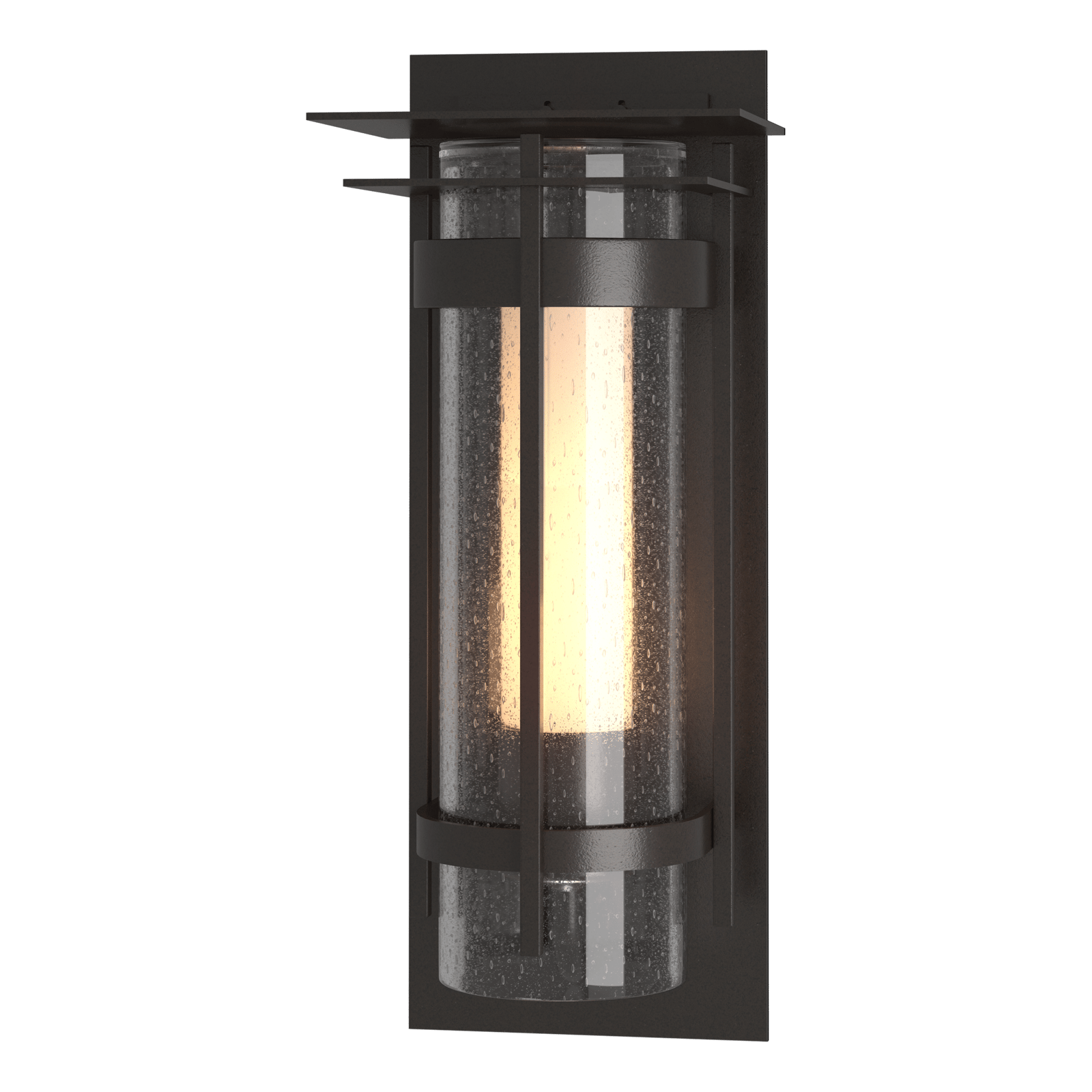 Hubbardton Forge Torch with Top Plate Large Outdoor Sconce Outdoor l Wall Hubbardton Forge Coastal Oil Rubbed Bronze  