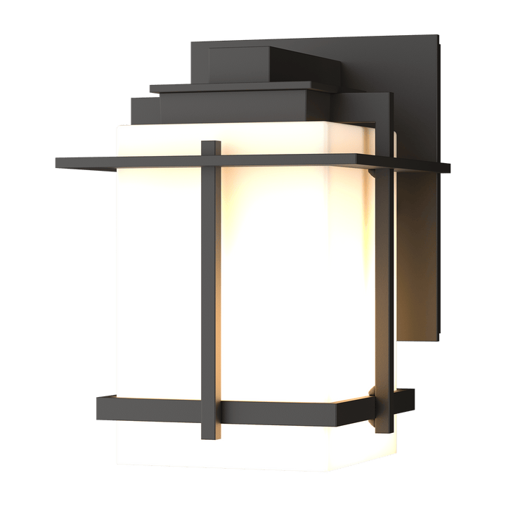 Hubbardton Forge Tourou Small Outdoor Sconce Outdoor Wall Lights Hubbardton Forge Coastal Oil Rubbed Bronze Opal Glass (GG) 