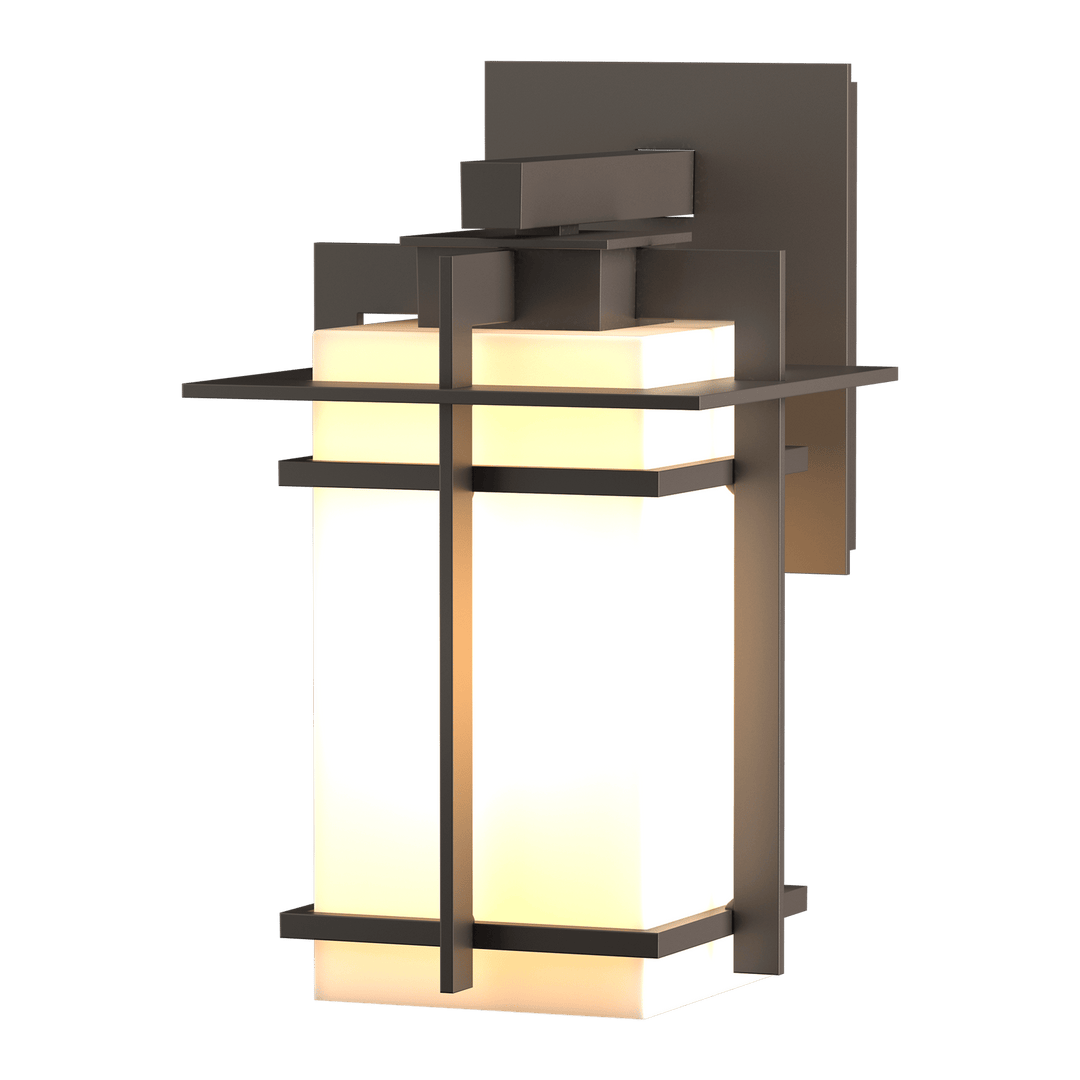 Hubbardton Forge Tourou Outdoor Sconce Outdoor Wall Lights Hubbardton Forge Coastal Dark Smoke Opal Glass (GG) 