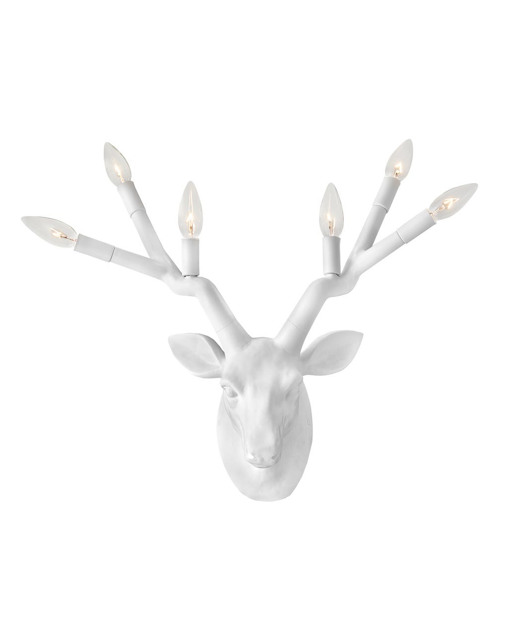 Hinkley Stag Sconce Sconce Hinkley Chalk White 9.25x22.75x20.0 