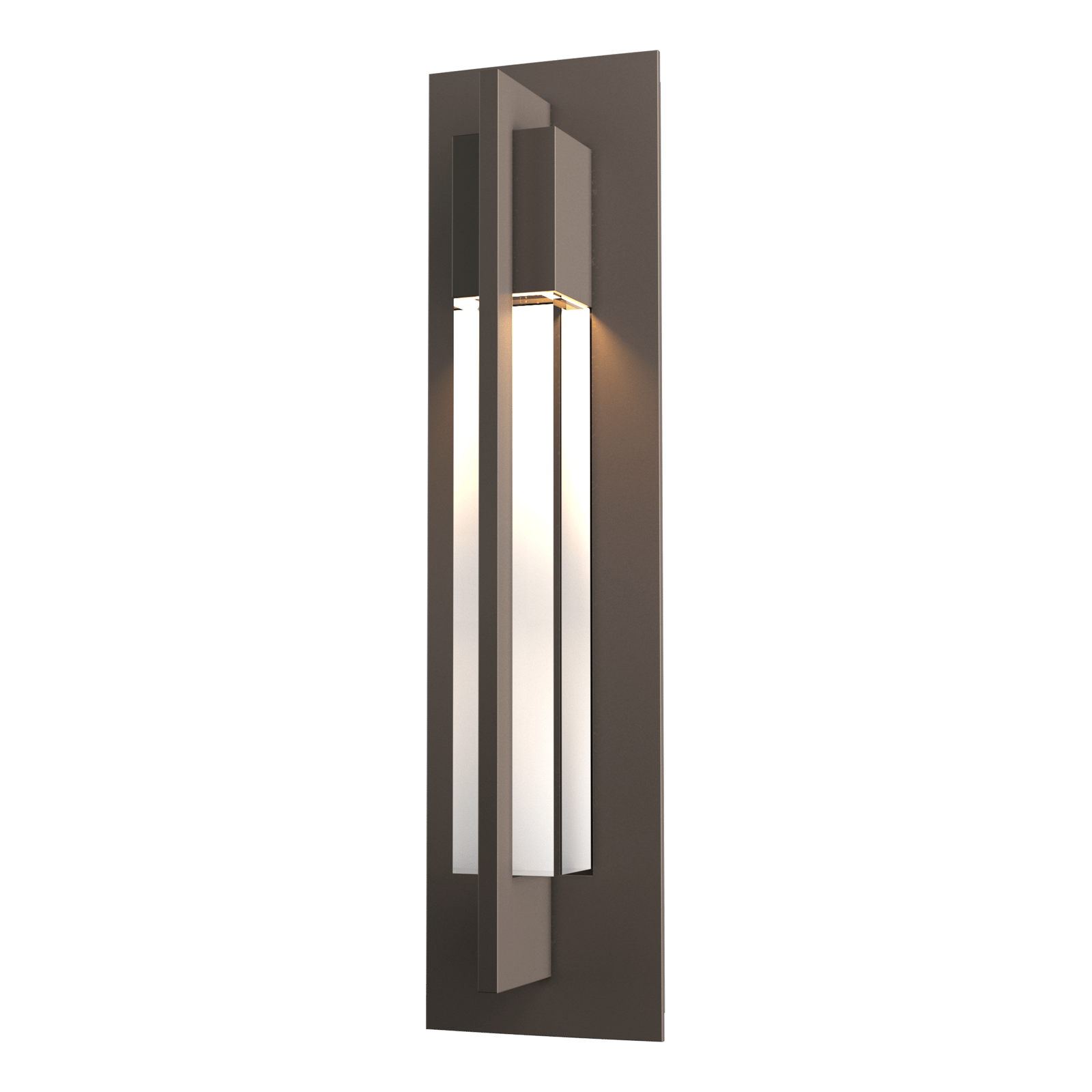 Axis Outdoor Sconce Outdoor l Wall Hubbardton Forge Coastal Dark Smoke 4.8x19 Clear Glass (ZM)