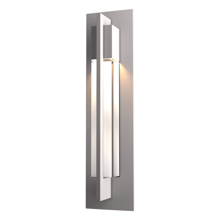 Axis Outdoor Sconce Outdoor Wall Lights Hubbardton Forge Coastal Burnished Steel 4.8x19 Clear Glass (ZM)