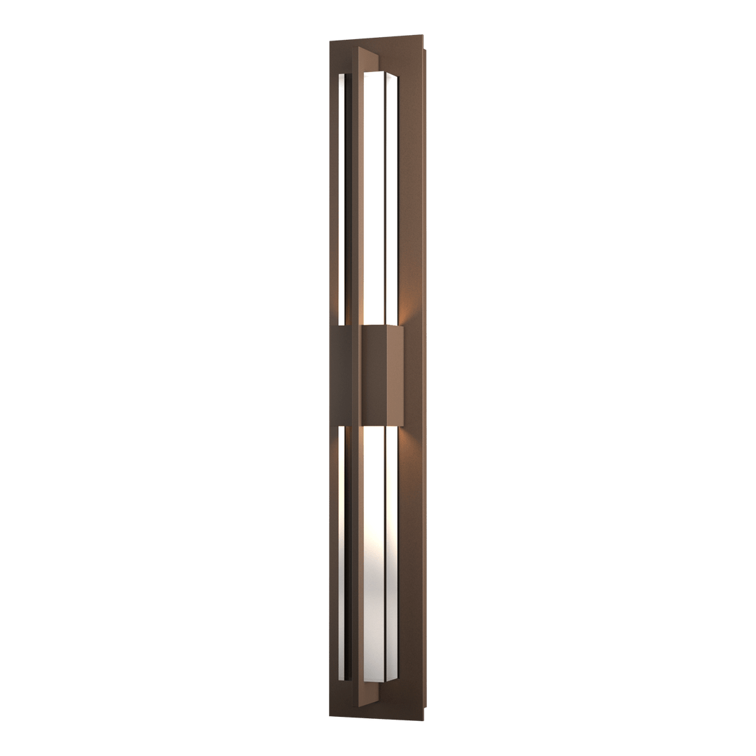 Hubbardton Forge Double Axis Large LED Outdoor Sconce Outdoor Wall Lights Hubbardton Forge Coastal Bronze Clear Glass (ZM) 