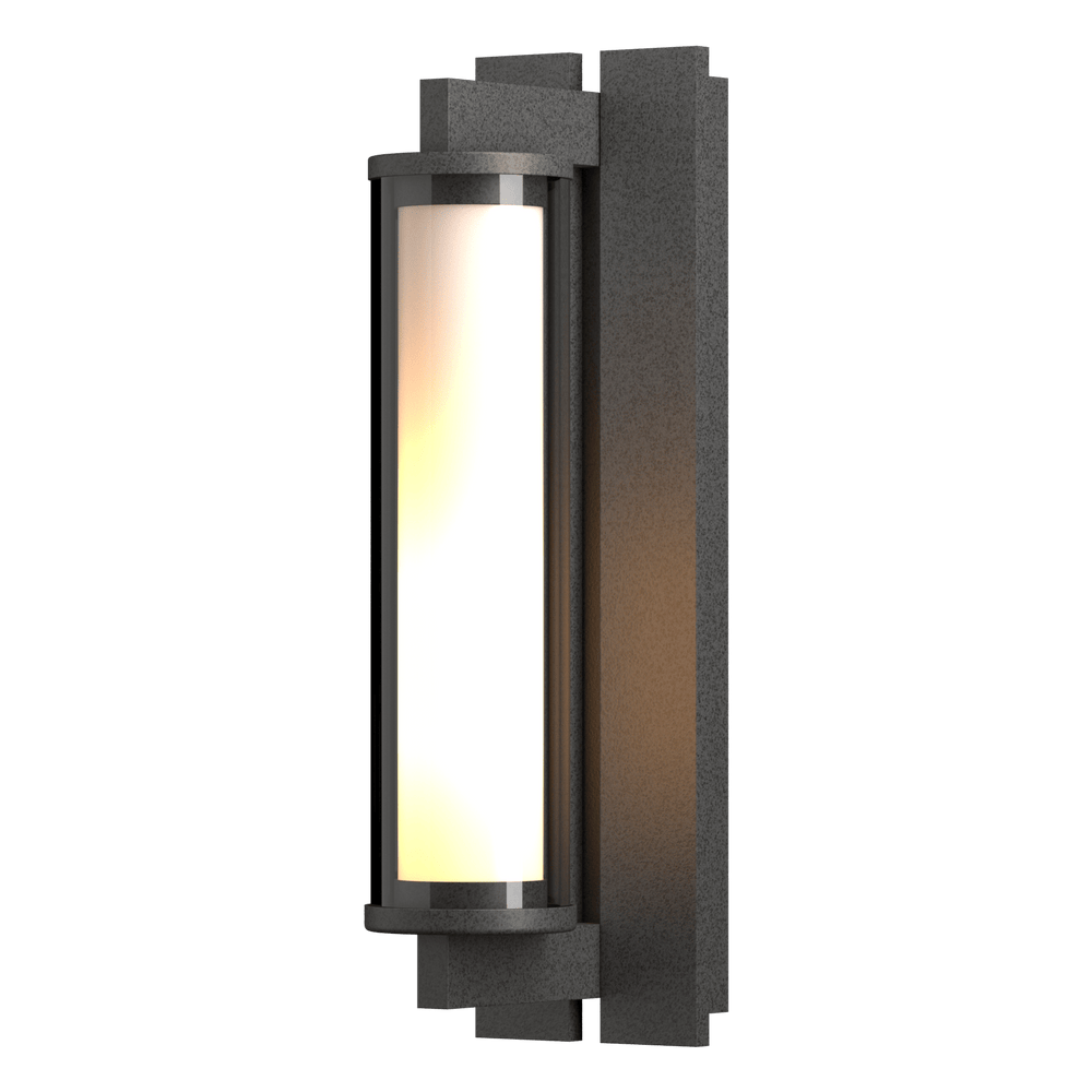 Hubbardton Forge Fuse Outdoor Sconce Outdoor Wall Lights Hubbardton Forge Coastal Natural Iron Clear Glass (ZM) 