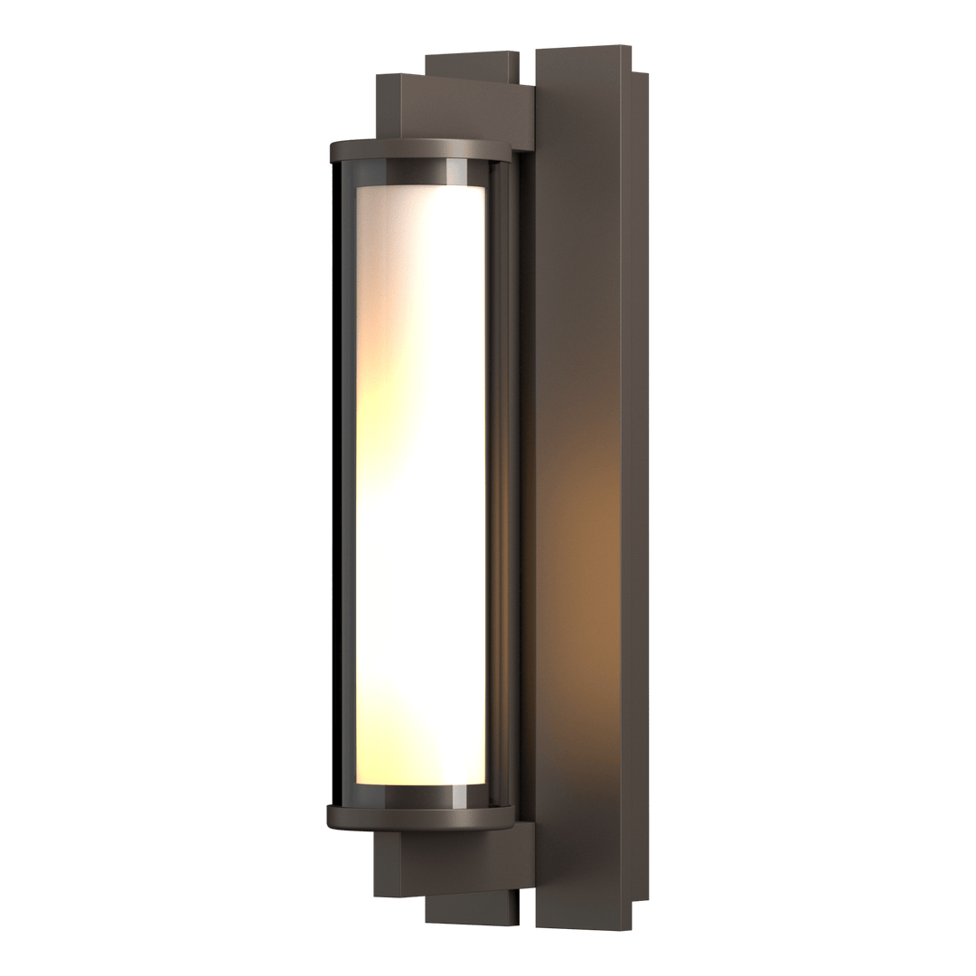 Hubbardton Forge Fuse Outdoor Sconce Outdoor Wall Lights Hubbardton Forge Coastal Dark Smoke Clear Glass (ZM)