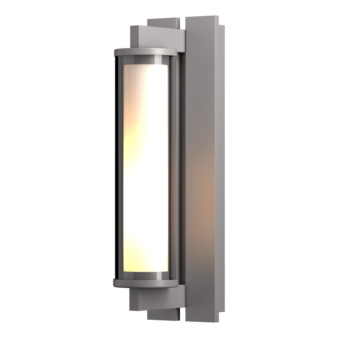 Hubbardton Forge Fuse Outdoor Sconce Outdoor Wall Lights Hubbardton Forge Coastal Burnished Steel Clear Glass (ZM)