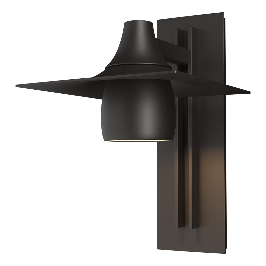 Hubbardton Forge Hood Large Dark Sky Outdoor Sconce Outdoor Wall Lights Hubbardton Forge Coastal Oil Rubbed Bronze