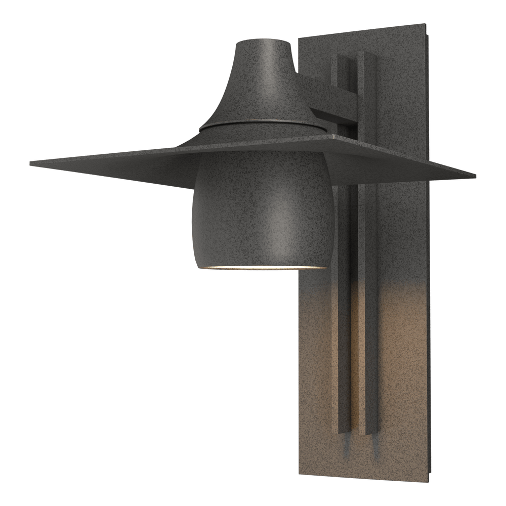 Hubbardton Forge Hood Large Dark Sky Outdoor Sconce Outdoor Wall Lights Hubbardton Forge Coastal Natural Iron  