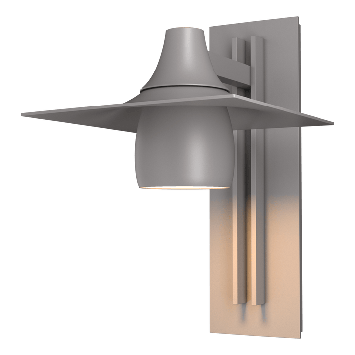 Hubbardton Forge Hood Large Dark Sky Outdoor Sconce Outdoor Wall Lights Hubbardton Forge Coastal Burnished Steel