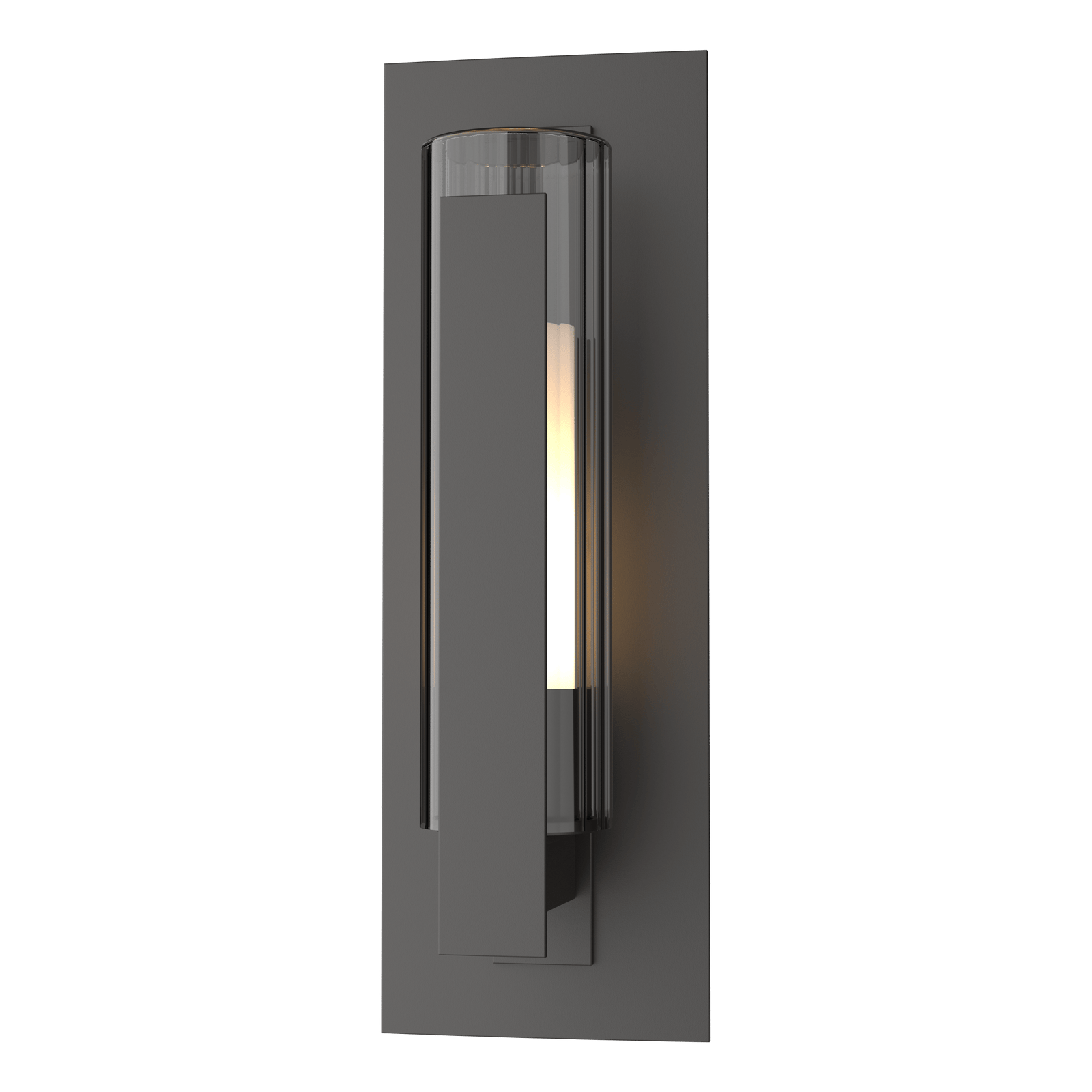 Hubbardton Forge Vertical Bar Fluted Glass Small Outdoor Sconce