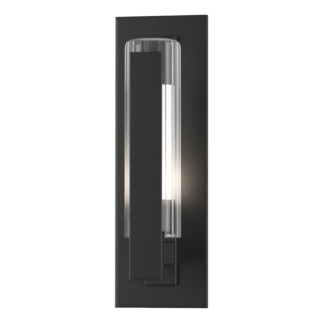 Hubbardton Forge Vertical Bar Fluted Glass Small Outdoor Sconce