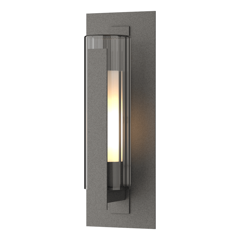 Hubbardton Forge Vertical Bar Fluted Glass Medium Outdoor Sconce