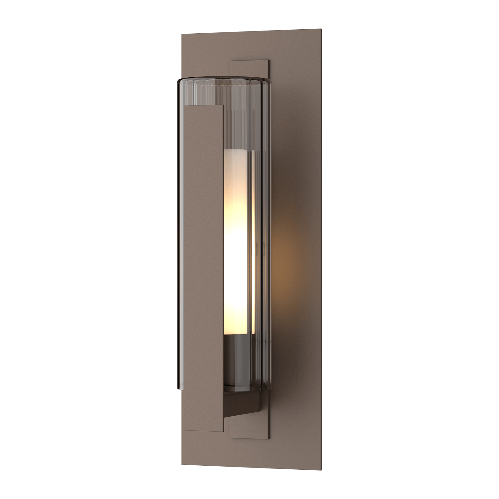 Hubbardton Forge Vertical Bar Fluted Glass Medium Outdoor Sconce