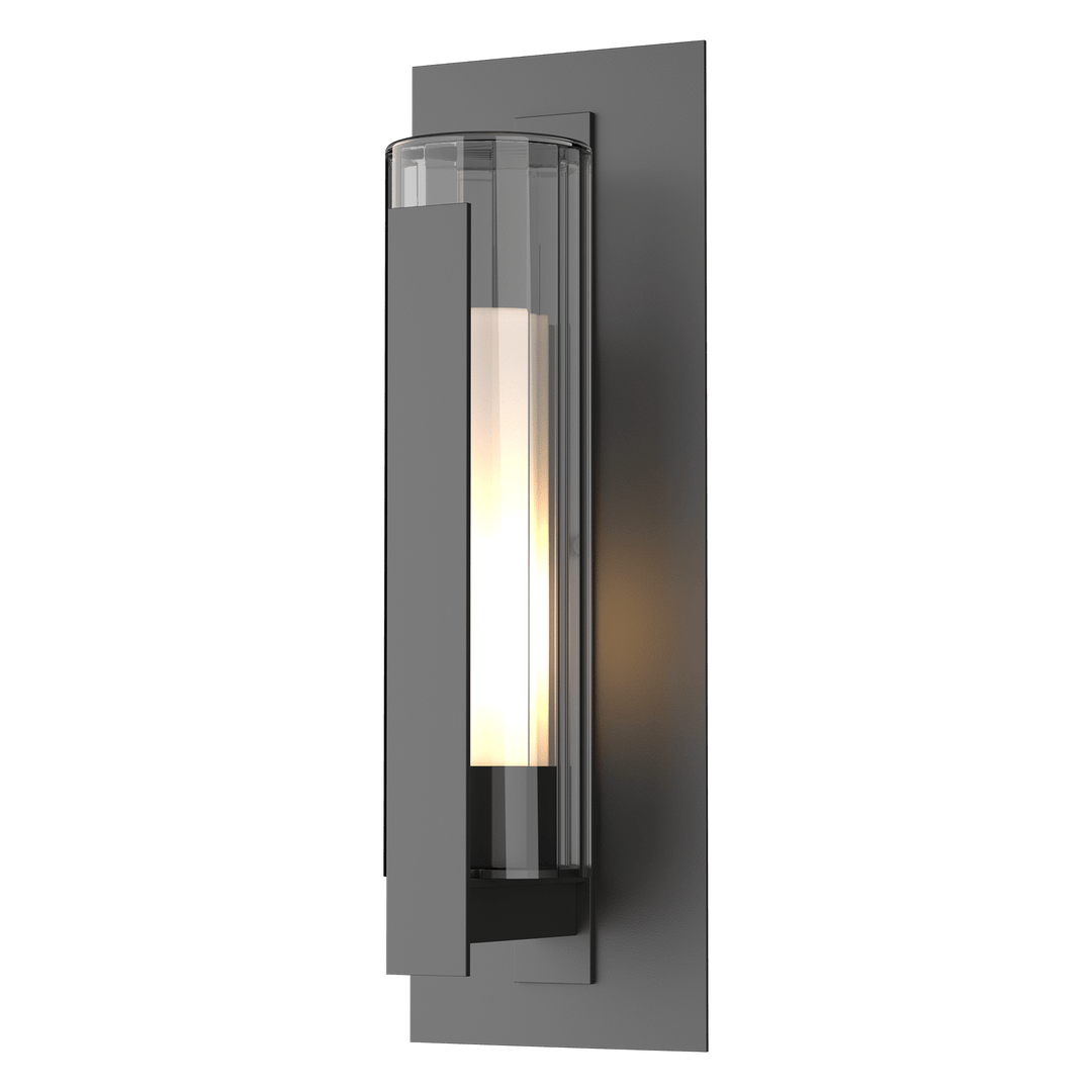 Hubbardton Forge Vertical Bar Fluted Glass Large Outdoor Sconce