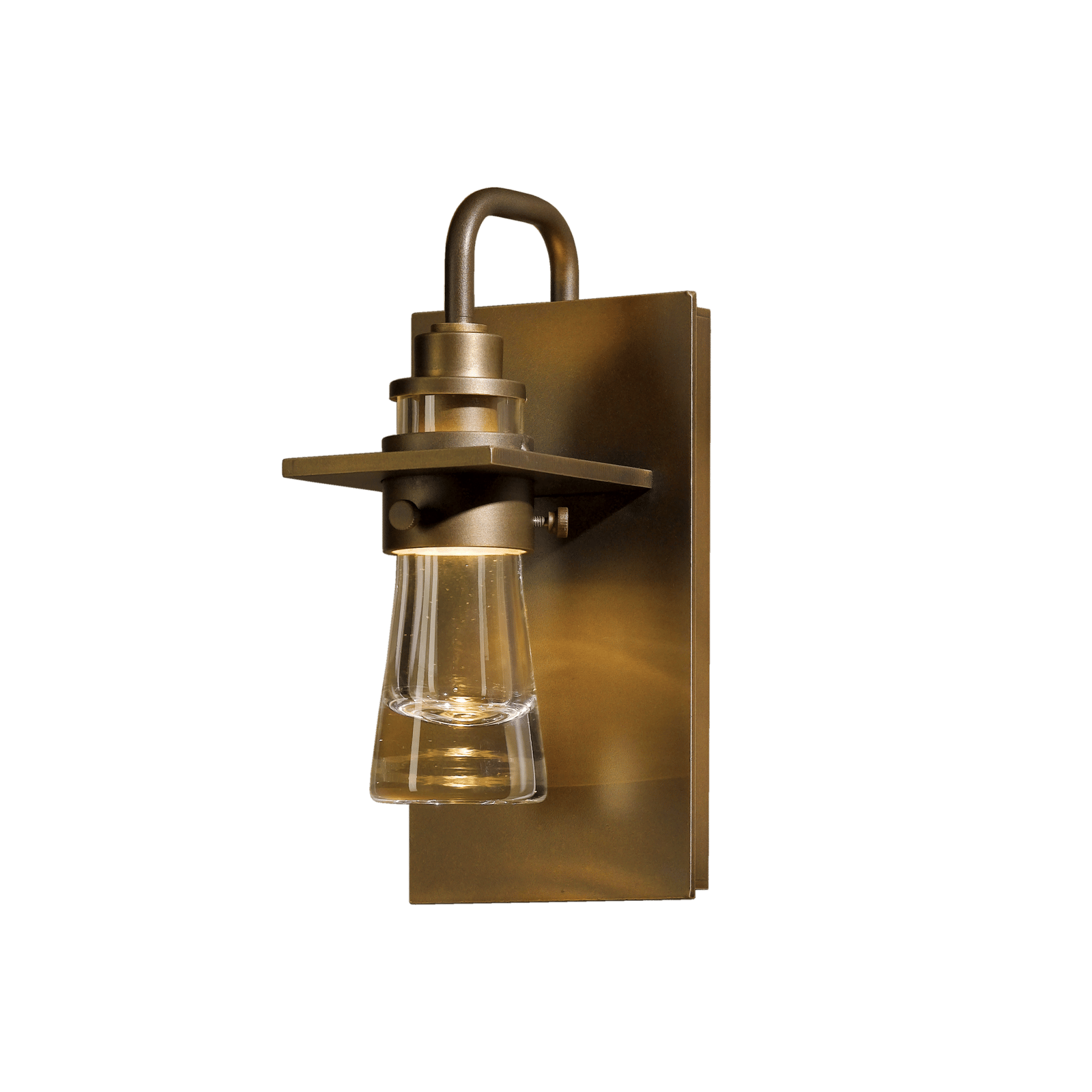 Erlenmeyer Outdoor Sconce Outdoor | Wall Lantern Hubbardton Forge Coastal Bronze 4.5x9.5 Clear Glass (ZM)
