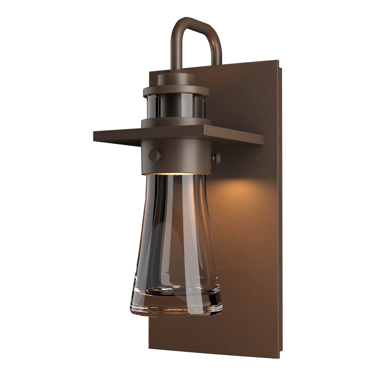 Erlenmeyer Outdoor Sconce Outdoor | Wall Lantern Hubbardton Forge Coastal Bronze 5x11.2 Clear Glass (ZM)