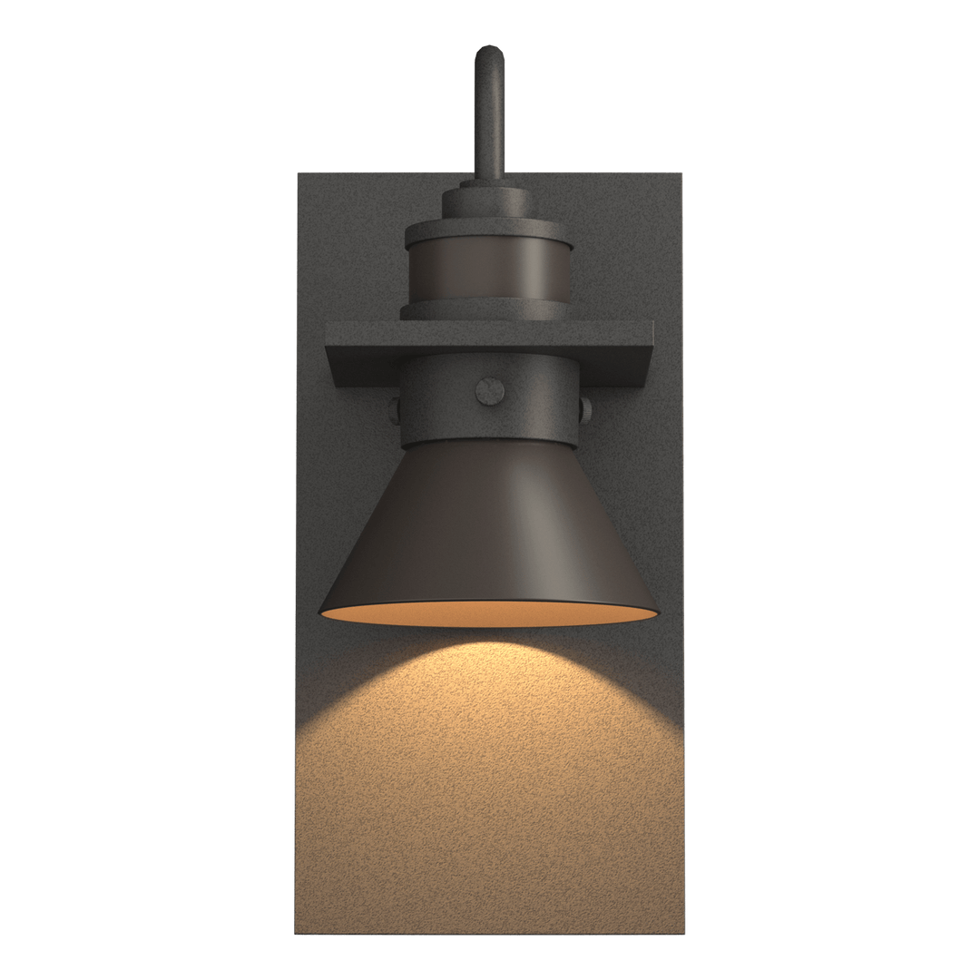 Hubbardton Forge Erlenmeyer Dark Sky Friendly Outdoor Sconce Outdoor Wall Lights Hubbardton Forge Coastal Natural Iron Coastal Dark Smoke