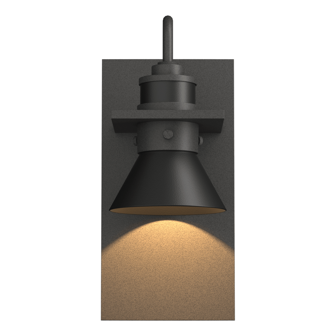 Hubbardton Forge Erlenmeyer Dark Sky Friendly Outdoor Sconce Outdoor Wall Lights Hubbardton Forge Coastal Natural Iron Coastal Black