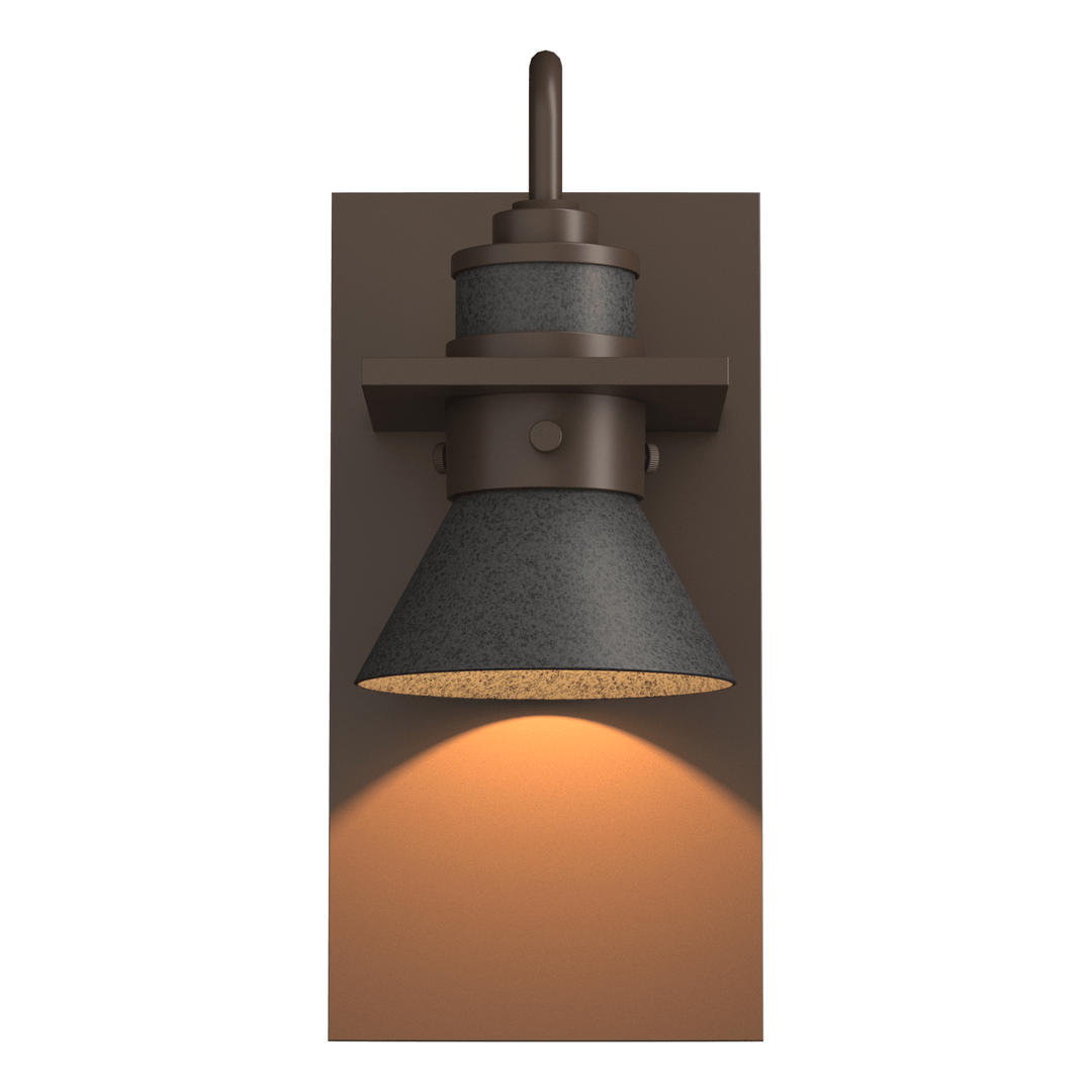 Hubbardton Forge Erlenmeyer Dark Sky Friendly Outdoor Sconce Outdoor Wall Lights Hubbardton Forge Coastal Bronze Coastal Natural Iron