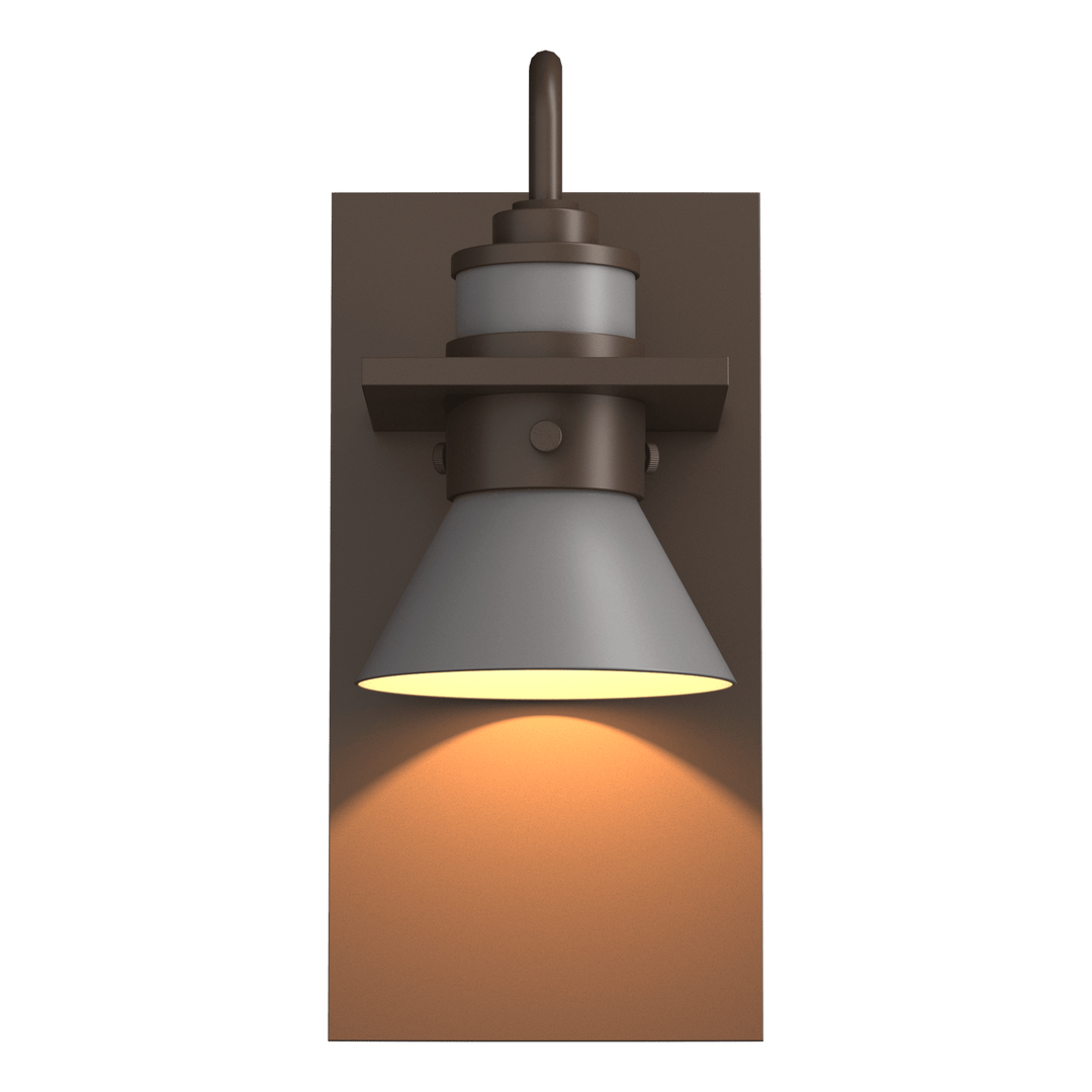 Hubbardton Forge Erlenmeyer Dark Sky Friendly Outdoor Sconce Outdoor Wall Lights Hubbardton Forge Coastal Bronze Coastal Burnished Steel