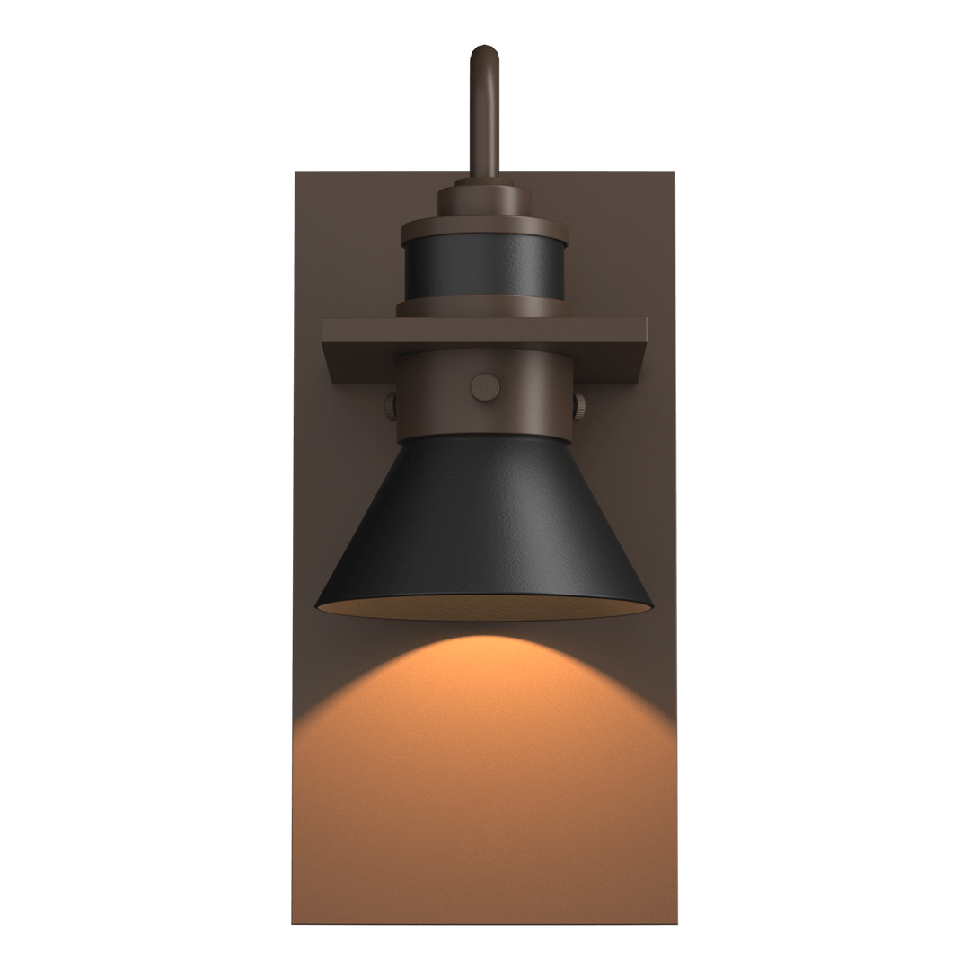 Hubbardton Forge Erlenmeyer Dark Sky Friendly Outdoor Sconce Outdoor Wall Lights Hubbardton Forge Coastal Bronze Coastal Black