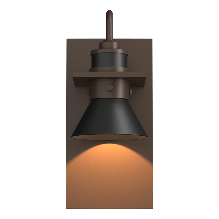 Hubbardton Forge Erlenmeyer Dark Sky Friendly Outdoor Sconce Outdoor Wall Lights Hubbardton Forge Coastal Bronze Coastal Black