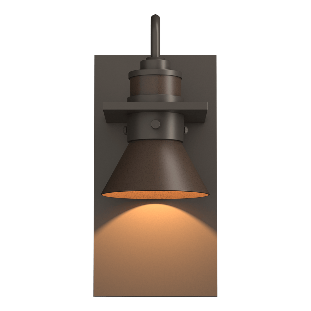 Hubbardton Forge Erlenmeyer Dark Sky Friendly Outdoor Sconce Outdoor Wall Lights Hubbardton Forge Coastal Dark Smoke Coastal Bronze