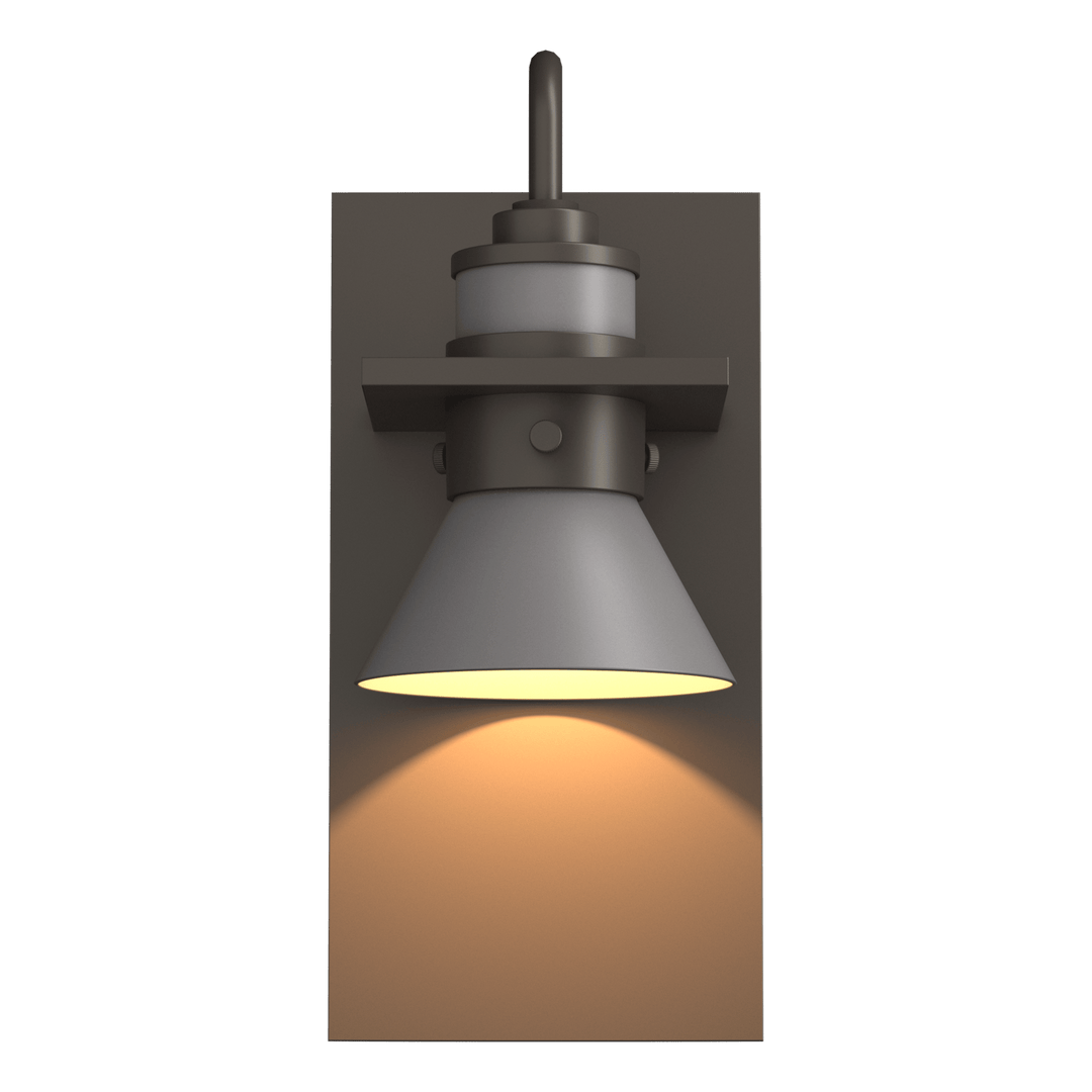 Hubbardton Forge Erlenmeyer Dark Sky Friendly Outdoor Sconce Outdoor Wall Lights Hubbardton Forge Coastal Dark Smoke Coastal Burnished Steel