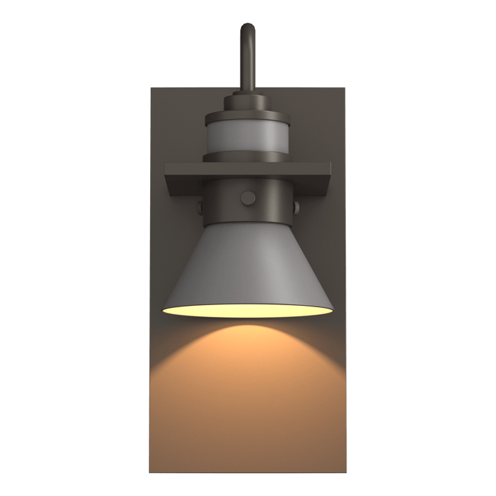 Hubbardton Forge Erlenmeyer Dark Sky Friendly Outdoor Sconce Outdoor Wall Lights Hubbardton Forge Coastal Dark Smoke Coastal Burnished Steel