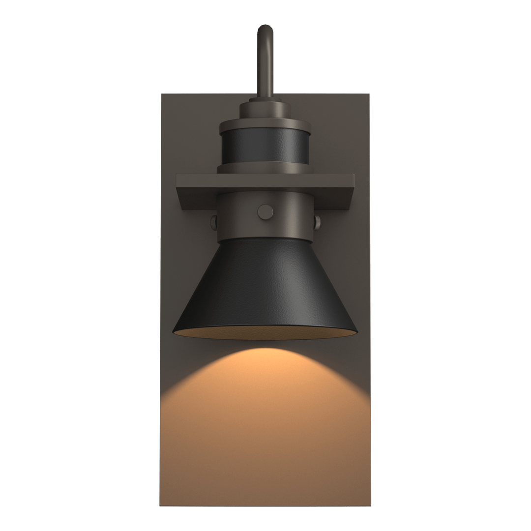 Hubbardton Forge Erlenmeyer Dark Sky Friendly Outdoor Sconce Outdoor Wall Lights Hubbardton Forge Coastal Dark Smoke Coastal Black