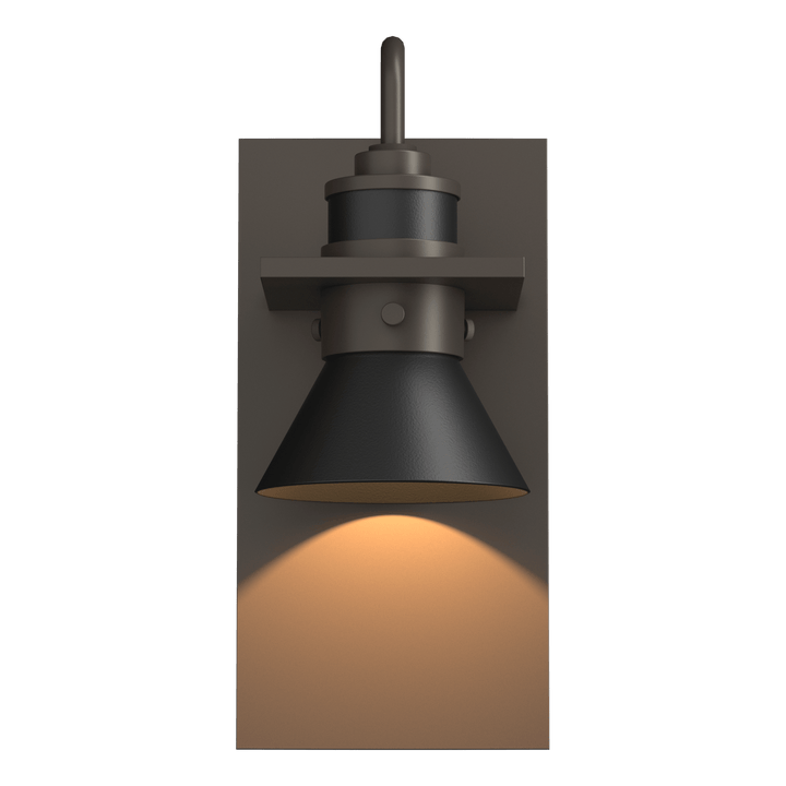 Hubbardton Forge Erlenmeyer Dark Sky Friendly Outdoor Sconce Outdoor Wall Lights Hubbardton Forge Coastal Dark Smoke Coastal Black