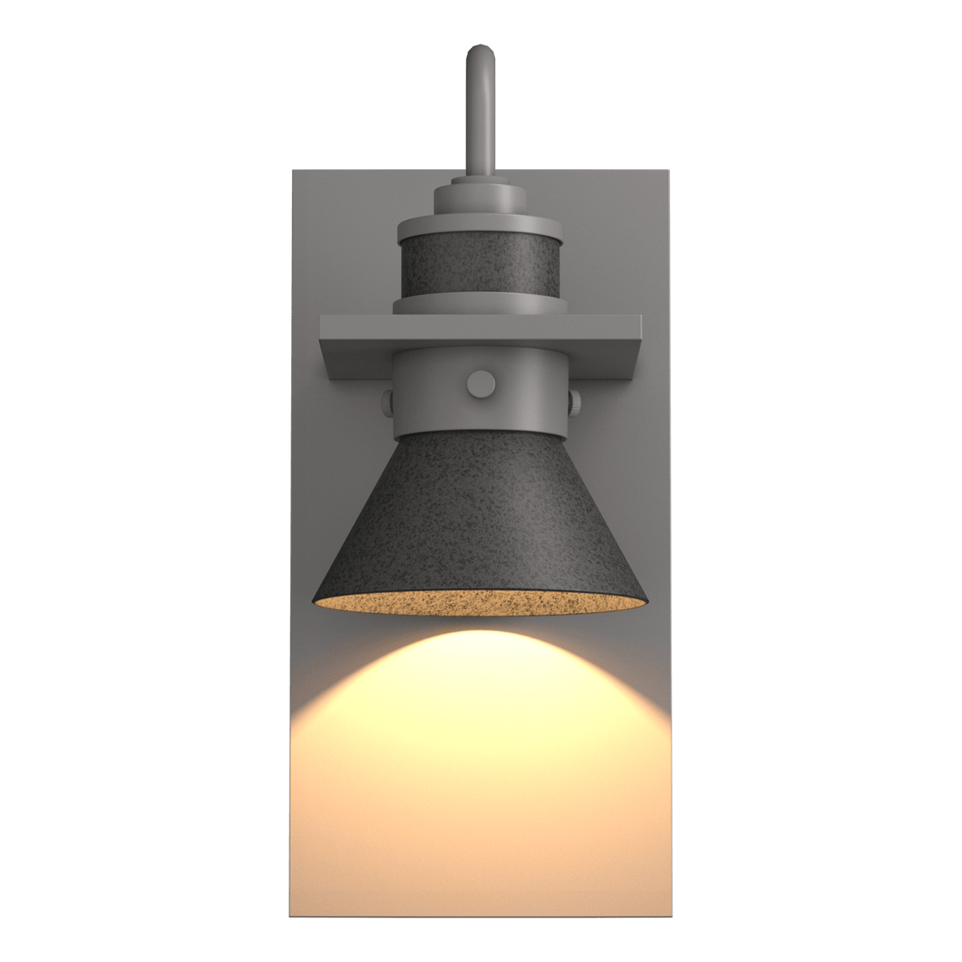 Hubbardton Forge Erlenmeyer Dark Sky Friendly Outdoor Sconce Outdoor Wall Lights Hubbardton Forge Coastal Burnished Steel Coastal Natural Iron