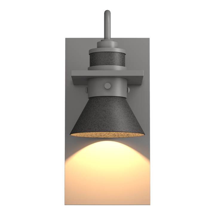 Hubbardton Forge Erlenmeyer Dark Sky Friendly Outdoor Sconce Outdoor Wall Lights Hubbardton Forge Coastal Burnished Steel Coastal Natural Iron