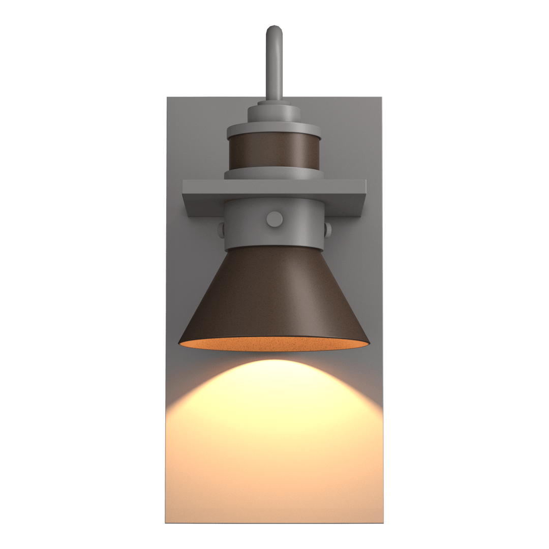 Hubbardton Forge Erlenmeyer Dark Sky Friendly Outdoor Sconce Outdoor Wall Lights Hubbardton Forge Coastal Burnished Steel Coastal Bronze