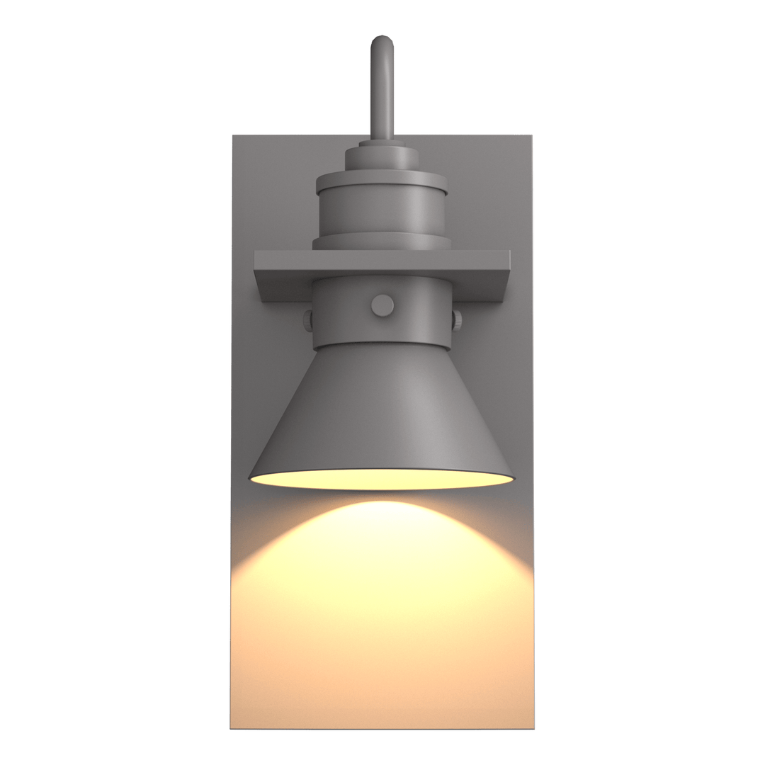 Hubbardton Forge Erlenmeyer Dark Sky Friendly Outdoor Sconce Outdoor Wall Lights Hubbardton Forge Coastal Burnished Steel Coastal Burnished Steel