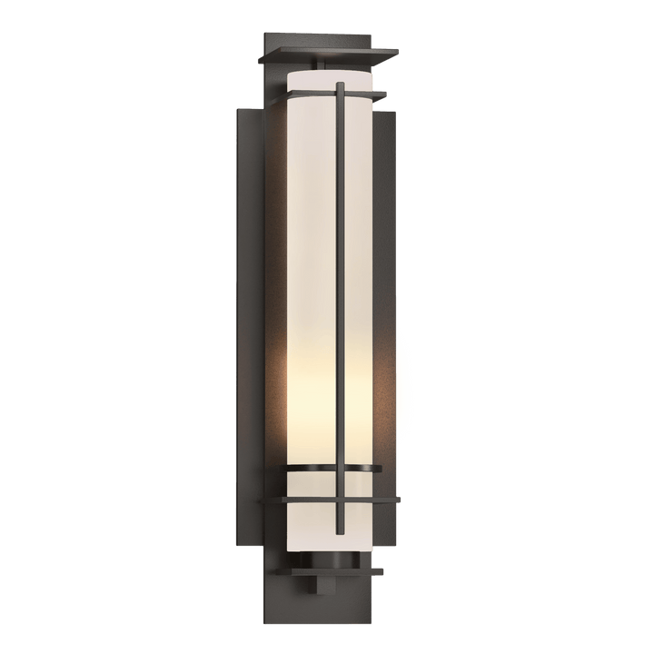 Hubbardton Forge After Hours Small Outdoor Sconce Outdoor Wall Lights Hubbardton Forge Coastal Oil Rubbed Bronze Opal Glass (GG) 