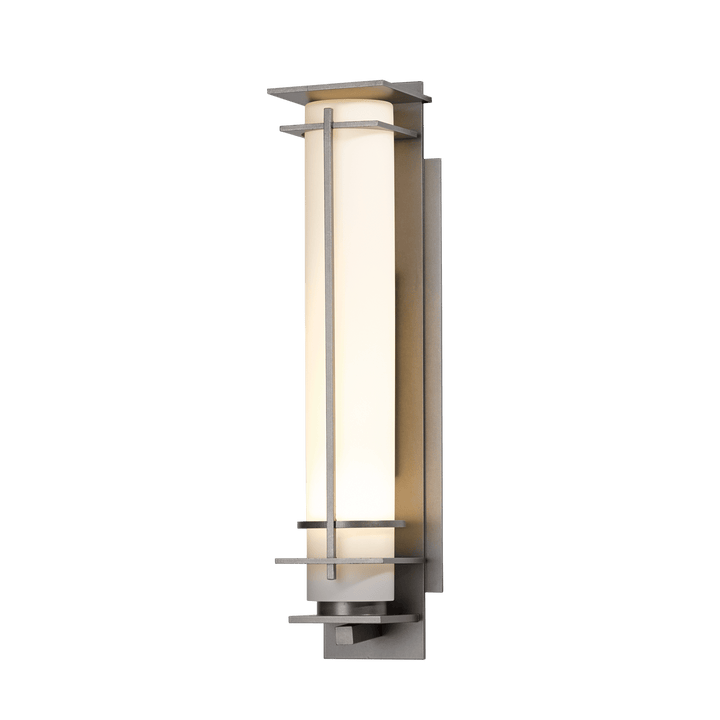 Hubbardton Forge After Hours Outdoor Sconce Outdoor Wall Lights Hubbardton Forge Coastal Burnished Steel Opal Glass (GG) 