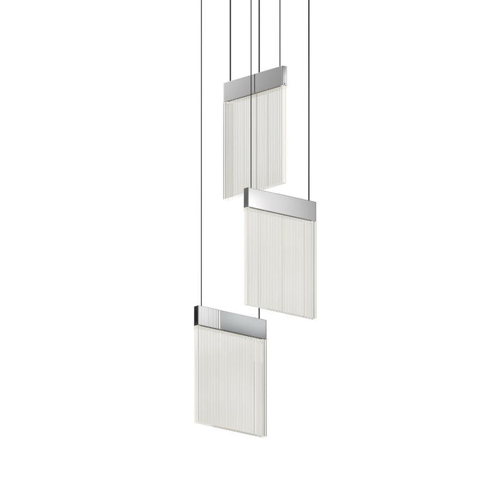 Sonneman V Panels 3-Light Pendant Pendants Sonneman   