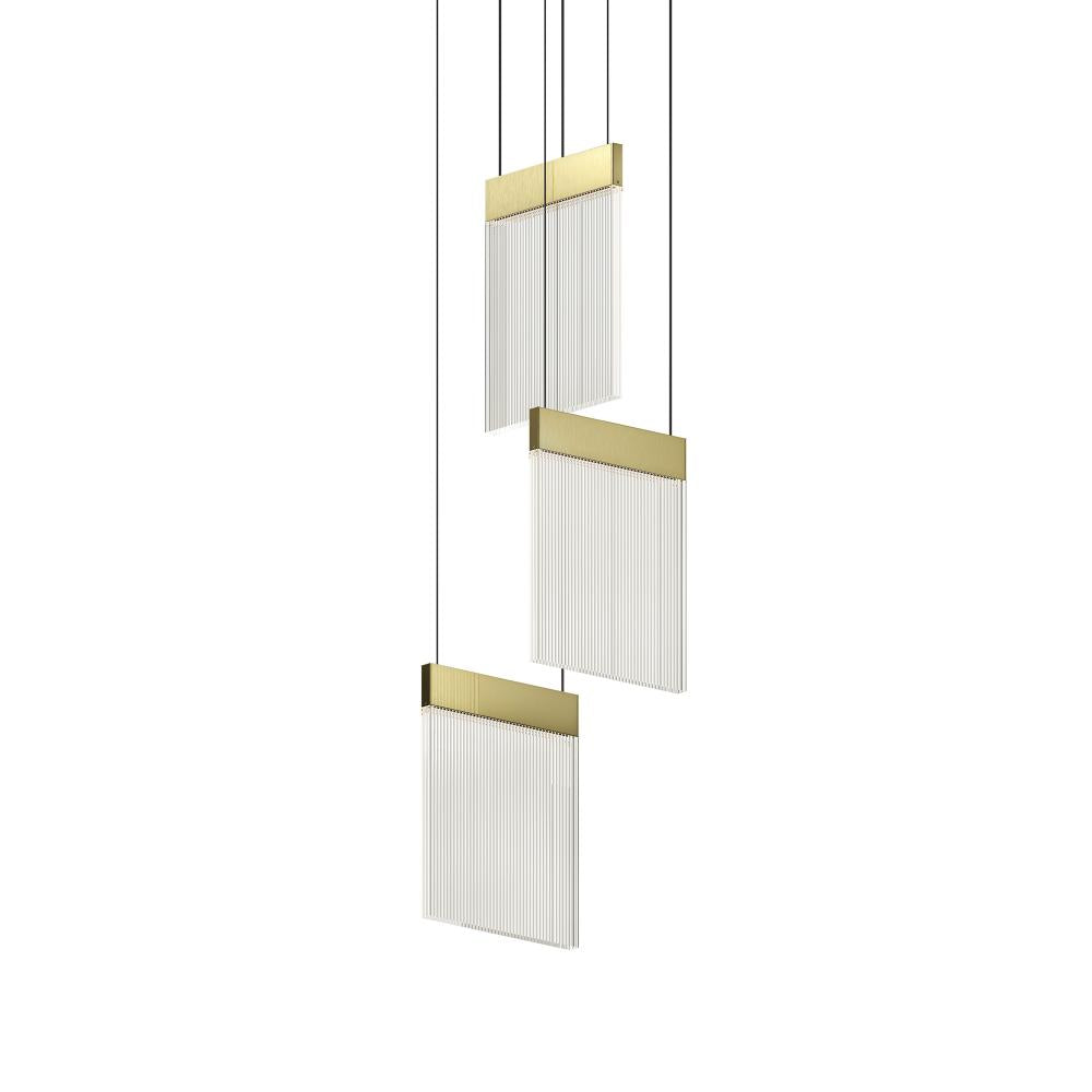 Sonneman V Panels 3-Light Pendant