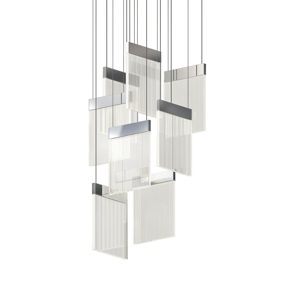 Sonneman V Panels 8-Light Pendant Pendants Sonneman   