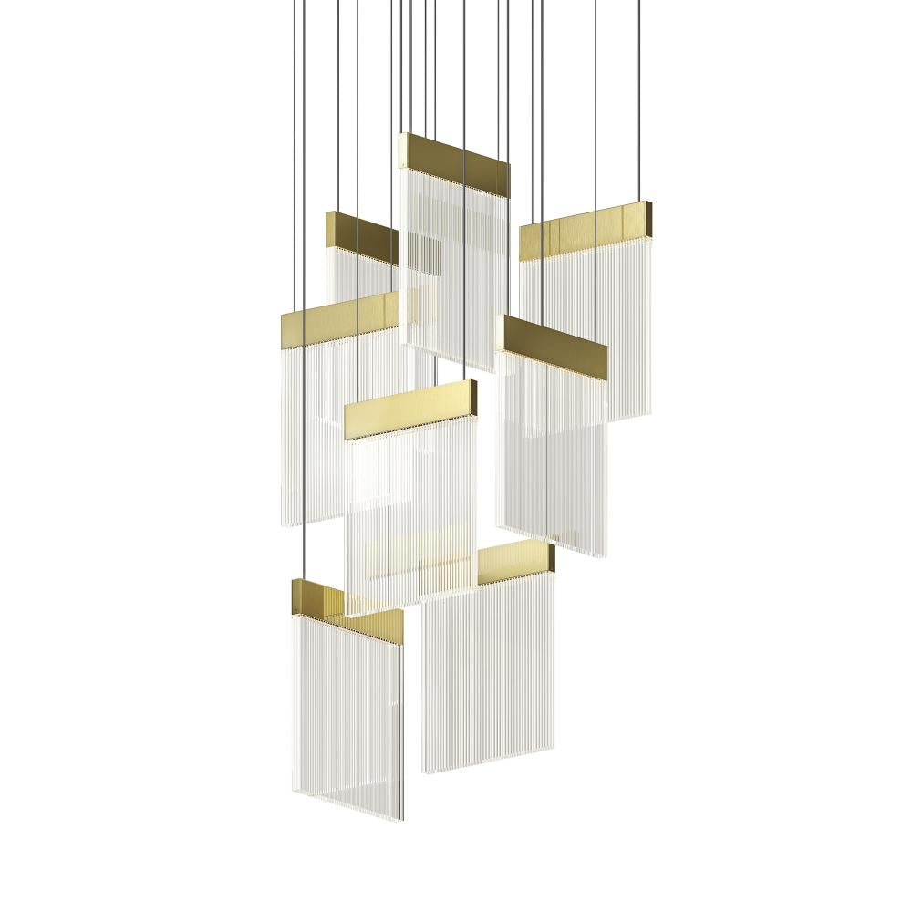 Sonneman V Panels 8-Light Pendant Pendants Sonneman   